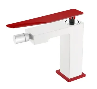 Смеситель для биде Boheme Q 146-WR.2 белый/красный